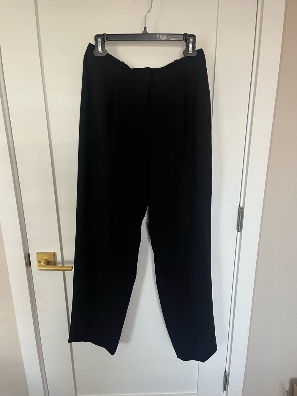 J. Crew Black High-Rise Wide-Leg Women’s Pants